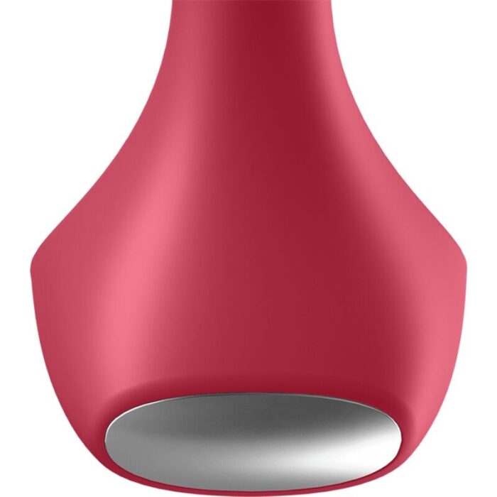 SATISFYER - BACKDOOR LOVER PLUG ANAL VIBRADOR ROJO - CandyHot - Foto 3