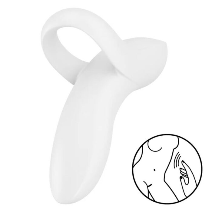 SATISFYER - BOLD LOVER DEDAL VIBRADOR BLANCO - CandyHot - Foto 1