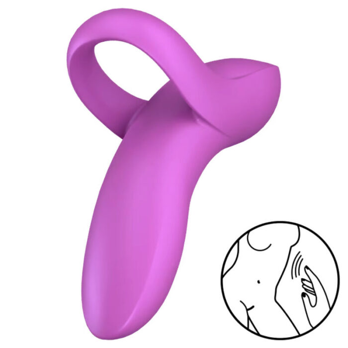 SATISFYER - BOLD LOVER DEDAL VIBRADOR ROSA - CandyHot - Foto 1