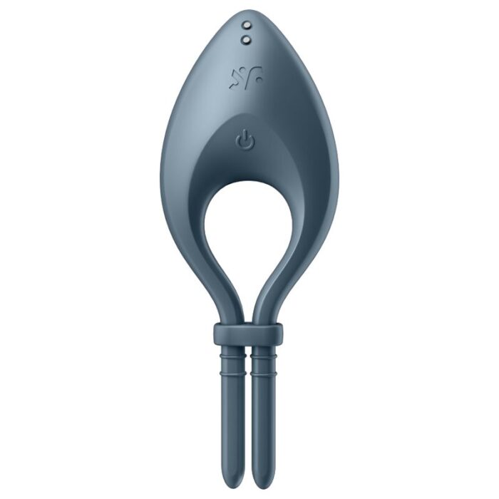 SATISFYER - BULLSEYE ANILLO VIBRADOR APP GRIS - CandyHot - Foto 2