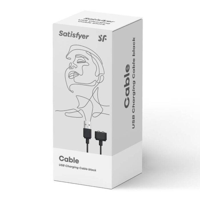 SATISFYER - CABLE USB CARGADOR NEGRO - CandyHot - Foto 5