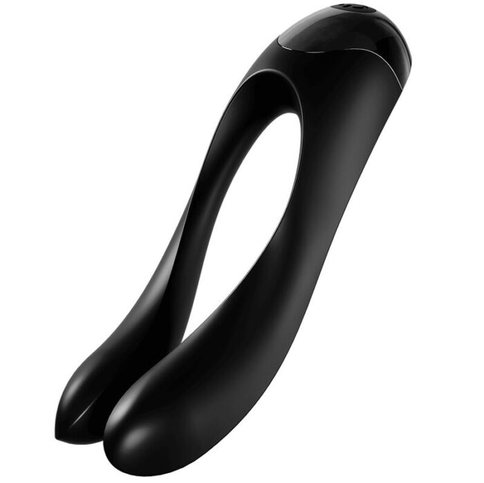 SATISFYER - CANDY CANE VIBRADOR DEDO NEGRO - CandyHot - Foto 1