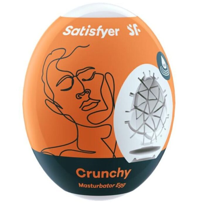 SATISFYER - CRUNCHY HUEVO MASTURBADOR - CandyHot - Foto 1