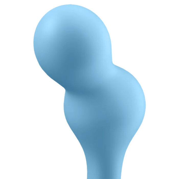 SATISFYER - DEEP DIVER PLUG VIBRADOR APP AZUL - CandyHot - Foto 3