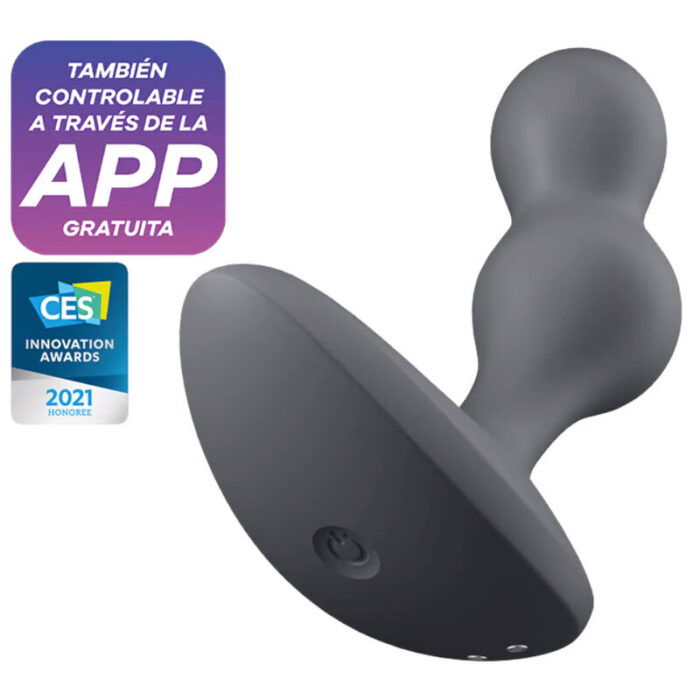 SATISFYER - DEEP DIVER PLUG VIBRADOR APP GRIS - CandyHot - Foto 1