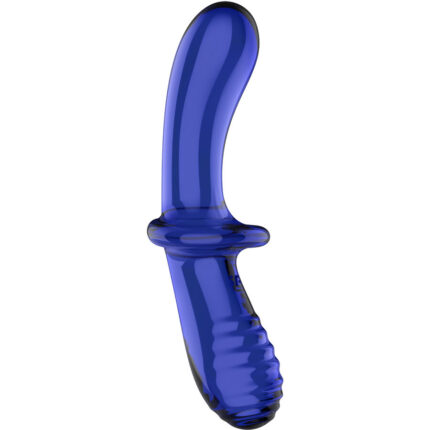 SATISFYER - DOUBLE CRYSTAL DILDO AZUL - CandyHot - Foto 2