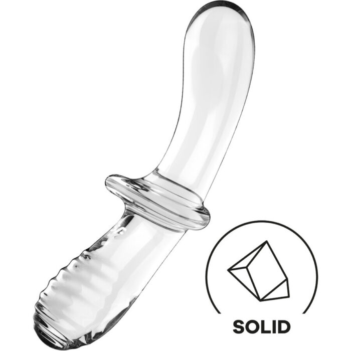 SATISFYER - DOUBLE CRYSTAL DILDO TRANSPARENTE - CandyHot - Foto 4