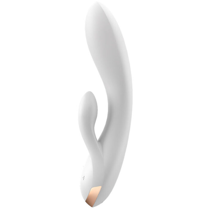 SATISFYER - DOUBLE FLEX VIBRADOR APP BLANCO - CandyHot - Foto 2