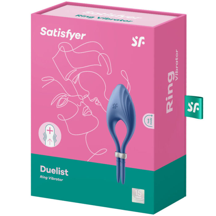SATISFYER - DUELIST ANILLO VIBRADOR AZUL - CandyHot - Foto 4