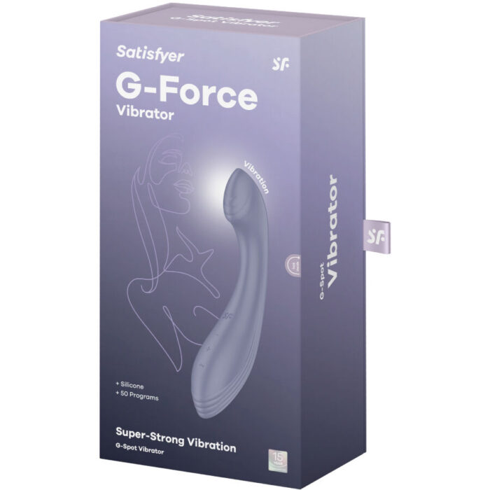SATISFYER - G-FORCE ESTIMULADOR VIBRADOR PUNTO G MORADO - CandyHot - Foto 6