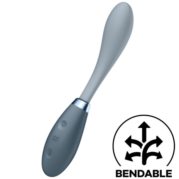 SATISFYER - G-SPOT FLEX 3 MULTI VIBRADOR GRIS - CandyHot - Foto 1