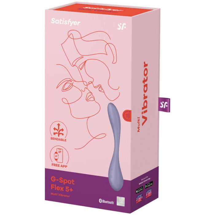 SATISFYER - G-SPOT FLEX 5 MULTI VIBRADOR LILA - CandyHot - Foto 5