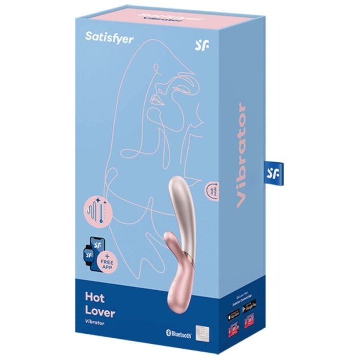 SATISFYER - HOT LOVER VIBRADOR ROSA & BEIGE - CandyHot - Foto 4