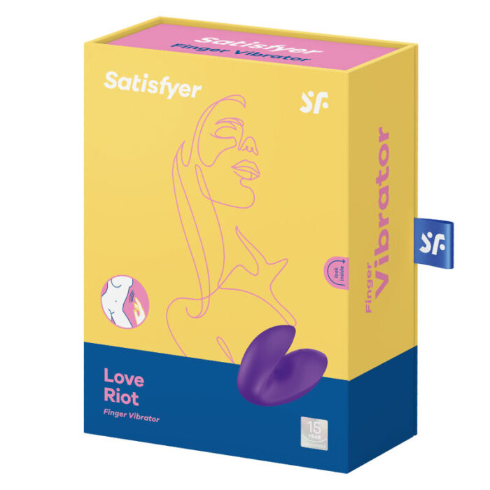 SATISFYER - LOVE RIOT VIBRADOR DEDAL MORADO - CandyHot - Foto 4