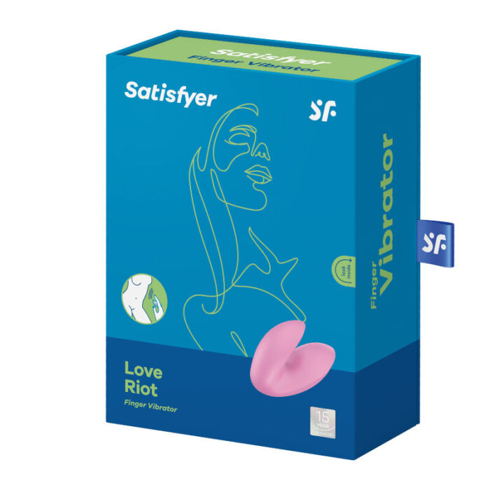 SATISFYER - LOVE RIOT VIBRADOR DEDAL ROSA - CandyHot - Foto 4