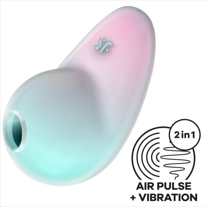 SATISFYER - PIXIE DUST AZUL ESTIMULADOR AIR PLUSE - CandyHot - Foto 5