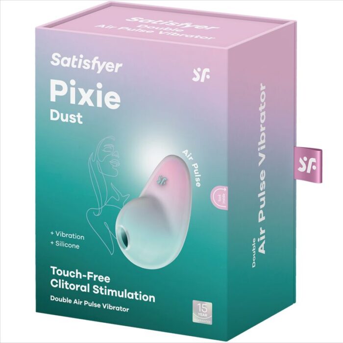 SATISFYER - PIXIE DUST AZUL ESTIMULADOR AIR PLUSE - CandyHot - Foto 6