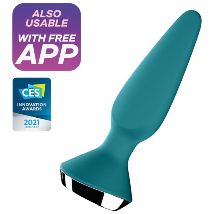 SATISFYER - PLUG ILICIOUS 1 PLUG VIBRADOR VERDE - CandyHot - Foto 1
