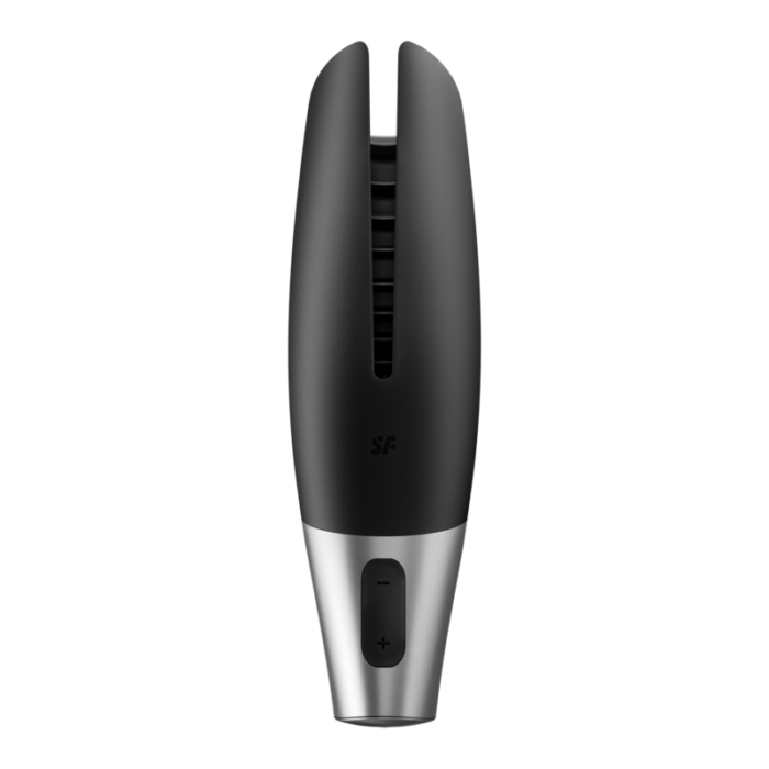 SATISFYER - POWER MASTURBATOR NEGRO Y PLATA - CandyHot - Foto 2
