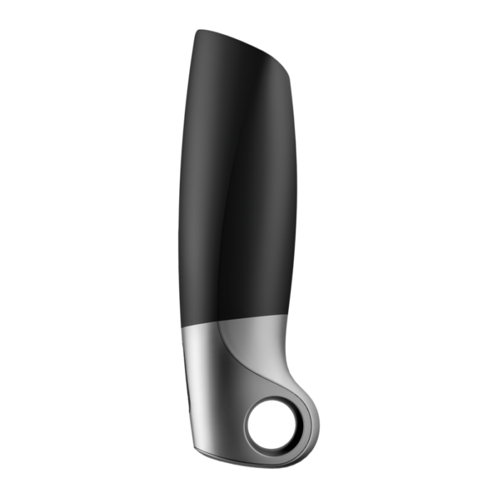 SATISFYER - POWER MASTURBATOR NEGRO Y PLATA - CandyHot - Foto 3