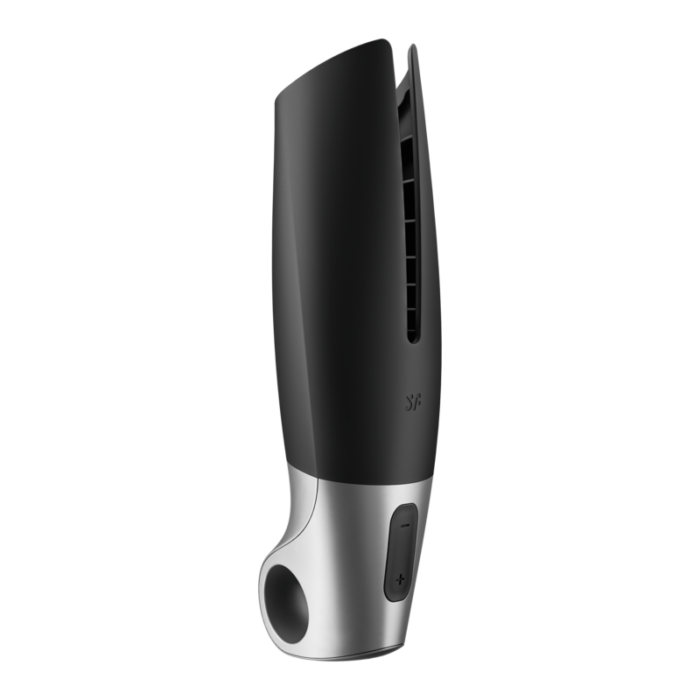 SATISFYER - POWER MASTURBATOR NEGRO Y PLATA - CandyHot - Foto 4