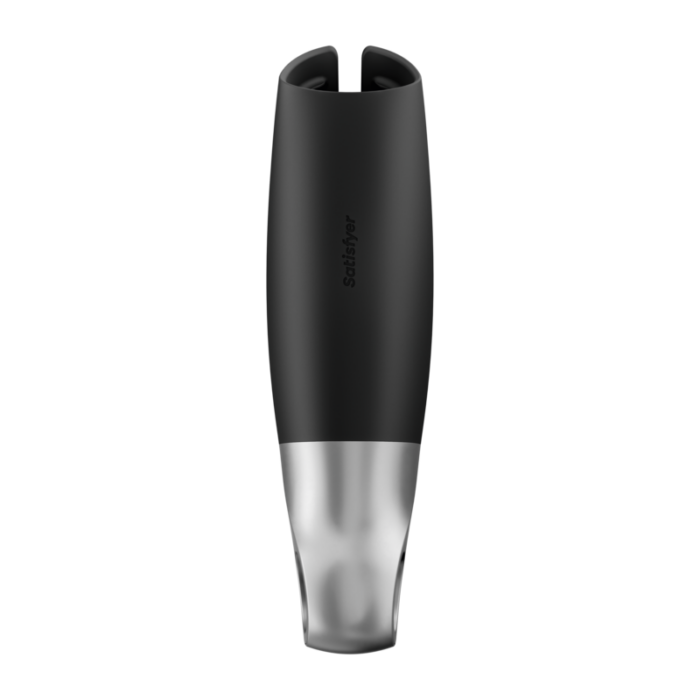 SATISFYER - POWER MASTURBATOR NEGRO Y PLATA - CandyHot - Foto 5