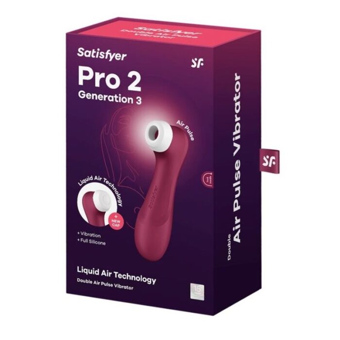 SATISFYER - PRO 2 GENERACIÓN 3 LIQUID AIR TECHNOLOGY GRANATE - CandyHot - Foto 5