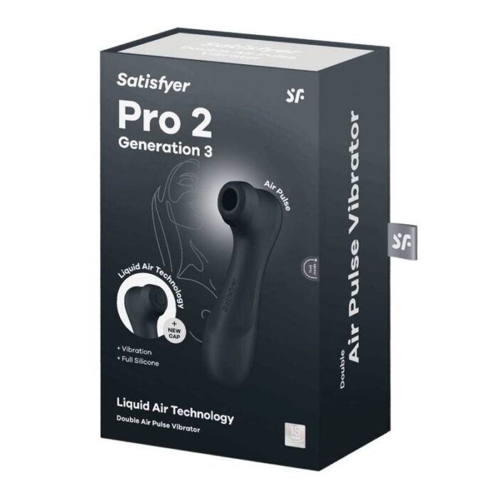 SATISFYER - PRO 2 GENERACIÓN 3 LIQUID AIR TECHNOLOGY NEGRO - CandyHot - Foto 6