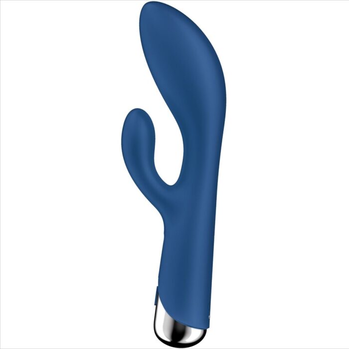 SATISFYER - SPINNING RABBIT 1 ESTIMULACION CLITORIS Y PUNTO G AZUL - CandyHot - Foto 3