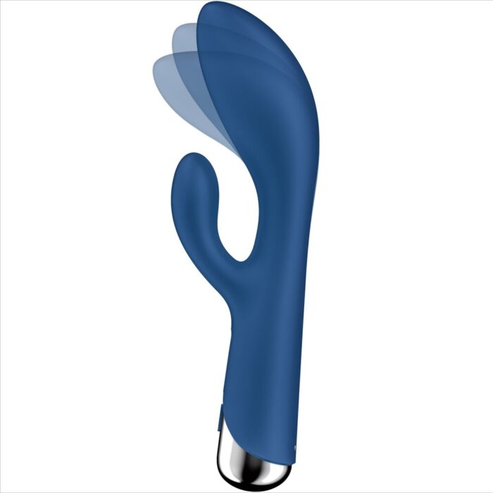 SATISFYER - SPINNING RABBIT 1 ESTIMULACION CLITORIS Y PUNTO G AZUL - CandyHot - Foto 5