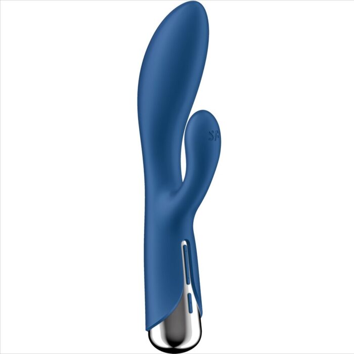 SATISFYER - SPINNING RABBIT 1 ESTIMULACION CLITORIS Y PUNTO G AZUL - CandyHot - Foto 1