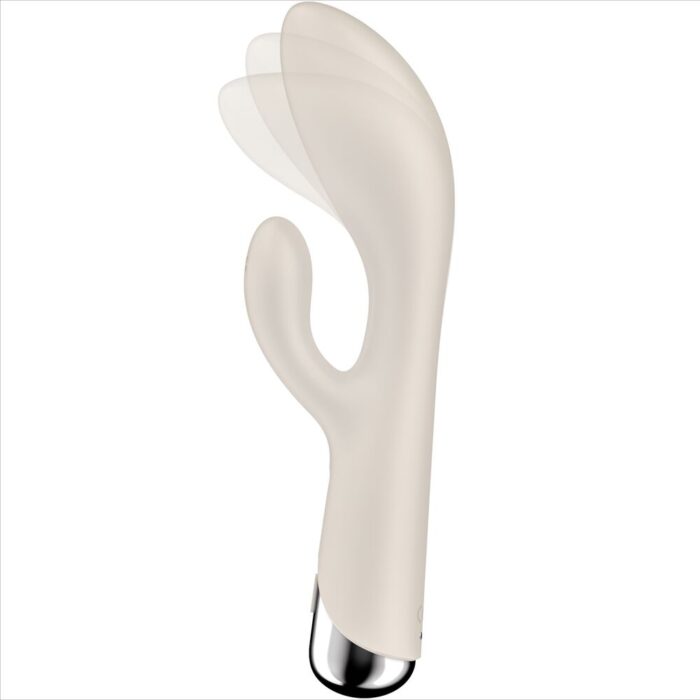 SATISFYER - SPINNING RABBIT 1 ESTIMULACION CLITORIS Y PUNTO G BEIGE - CandyHot - Foto 5