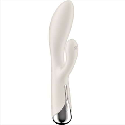 SATISFYER - SPINNING RABBIT 1 ESTIMULACION CLITORIS Y PUNTO G BEIGE - CandyHot - Foto 1