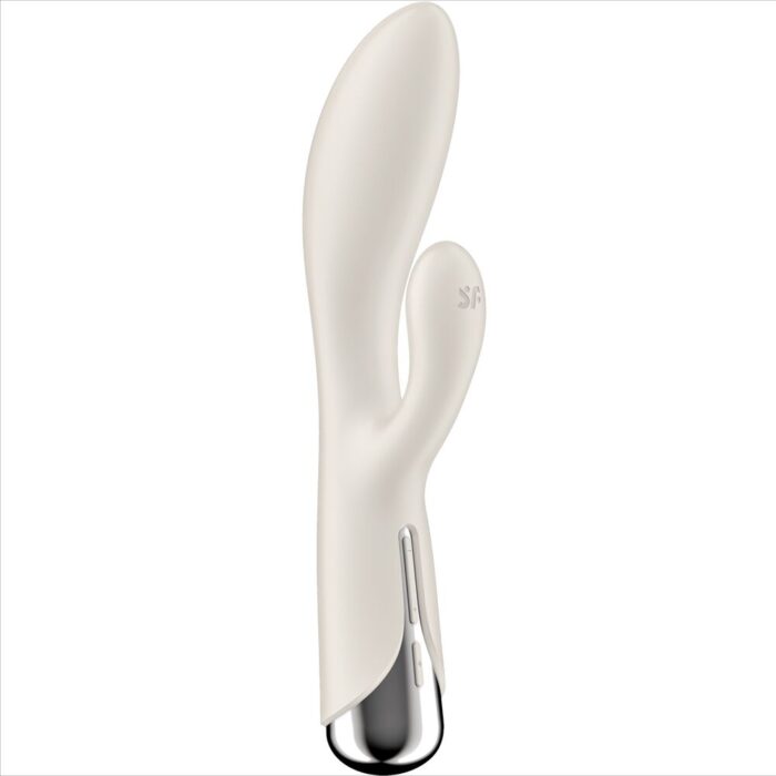 SATISFYER - SPINNING RABBIT 1 ESTIMULACION CLITORIS Y PUNTO G BEIGE - CandyHot - Foto 1