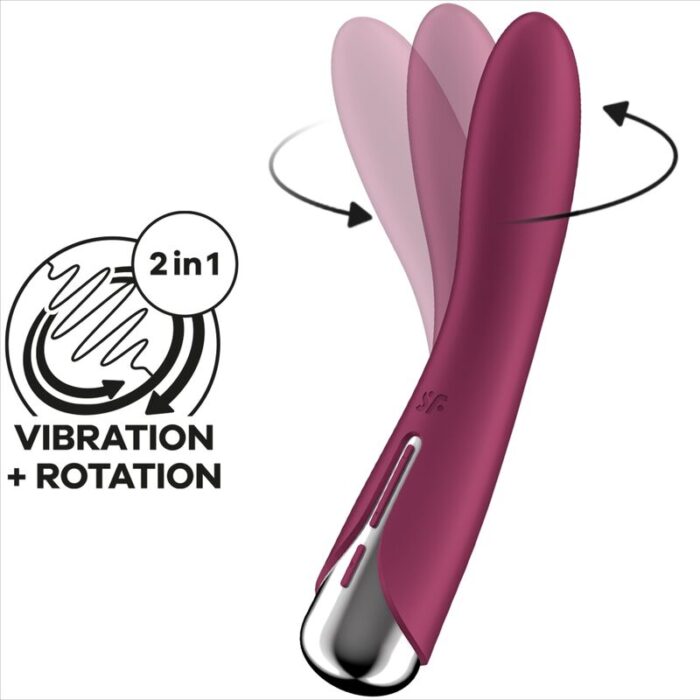 SATISFYER - SPINNING VIBE 1 VIBRADOR ROTADOR G-SPOT RED - CandyHot - Foto 6