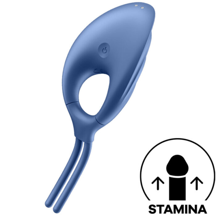 SATISFYER - SWORDSMAN ANILLO VIBRADOR AZUL - CandyHot - Foto 1