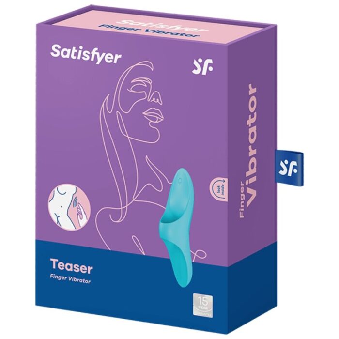 SATISFYER - TEASER DEDAL VIBRADOR AZUL LIGHT - CandyHot - Foto 5