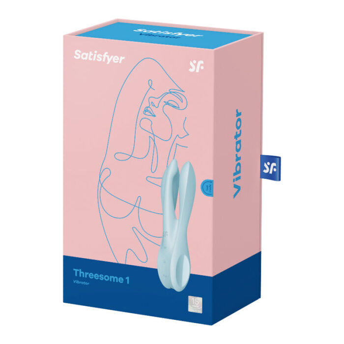 SATISFYER - THREESOME 1 VIBRADOR AZUL - CandyHot - Foto 5