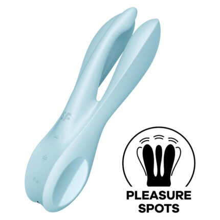 SATISFYER - THREESOME 1 VIBRADOR AZUL - CandyHot - Foto 1