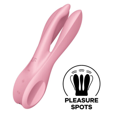 SATISFYER - THREESOME 1 VIBRADOR ROSA - CandyHot - Foto 1