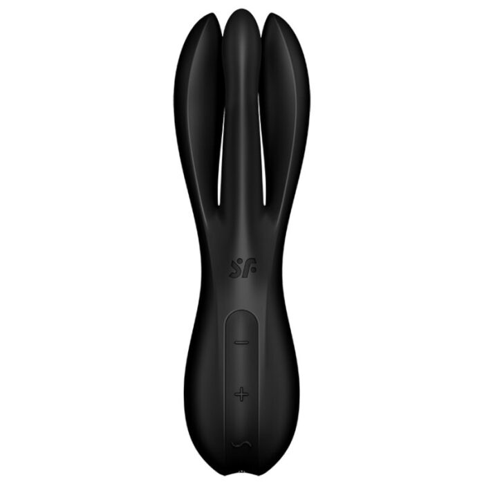 SATISFYER - THREESOME 2 VIBRADOR NEGRO - CandyHot - Foto 2