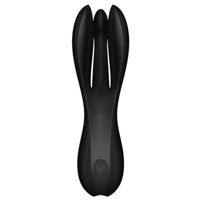 SATISFYER - THREESOME 2 VIBRADOR NEGRO - CandyHot - Foto 4