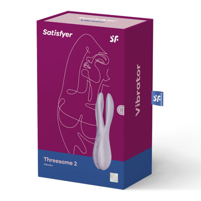 SATISFYER - THREESOME 2 VIBRADOR VIOLETA - CandyHot - Foto 5
