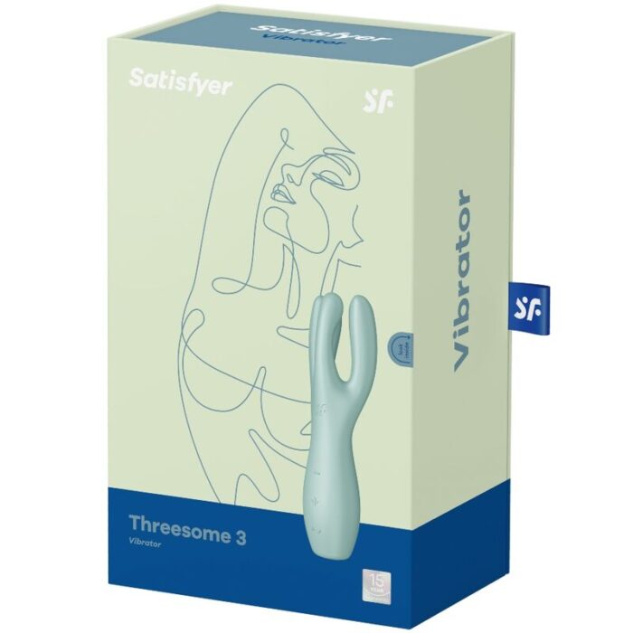 SATISFYER - THREESOME 3 VIBRADOR VERDE - CandyHot - Foto 4