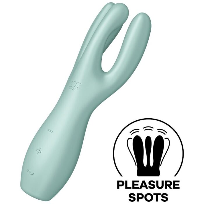 SATISFYER - THREESOME 3 VIBRADOR VERDE - CandyHot - Foto 1
