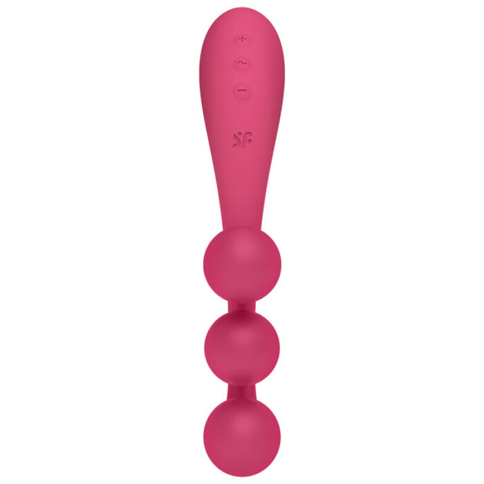SATISFYER - TRI BALL 1 MULTI VIBRADOR ROJO - CandyHot - Foto 2