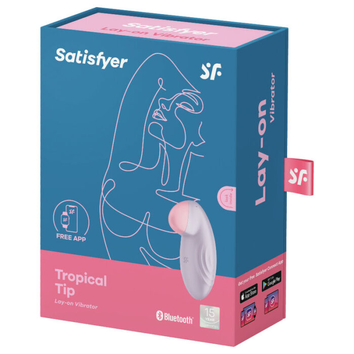 SATISFYER - TROPICAL TIP VIBRADOR LAY-ON LILA - CandyHot - Foto 5