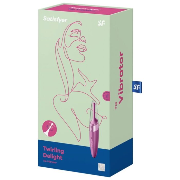 SATISFYER - TWIRLING DELIGHT ESTIMULADOR CLITORIS MORADO - CandyHot - Foto 3