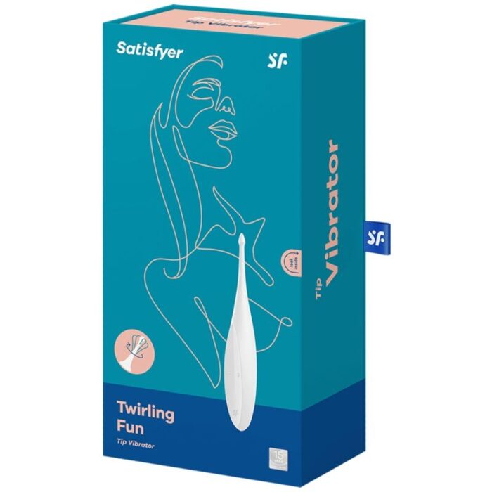 SATISFYER - TWIRLING FUN ESTIMULADOR CLITORIS BLANCO - CandyHot - Foto 4