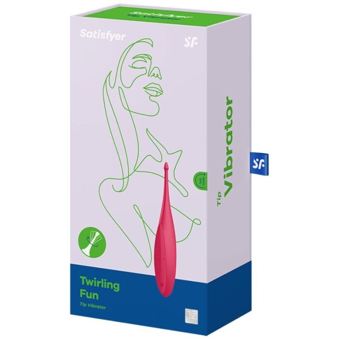SATISFYER - TWIRLING FUN ESTIMULADOR CLITORIS ROJO - CandyHot - Foto 4